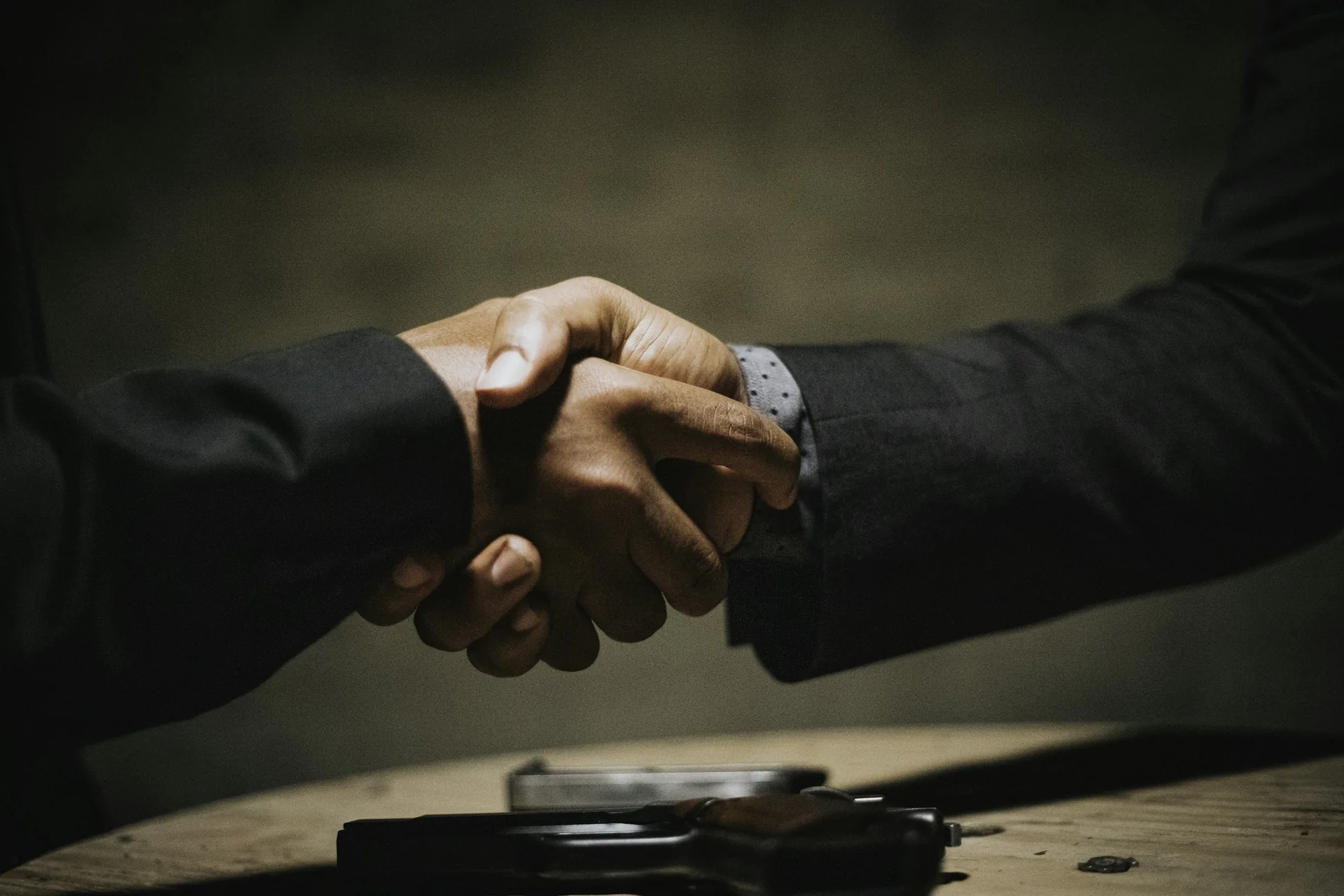 Business handshake